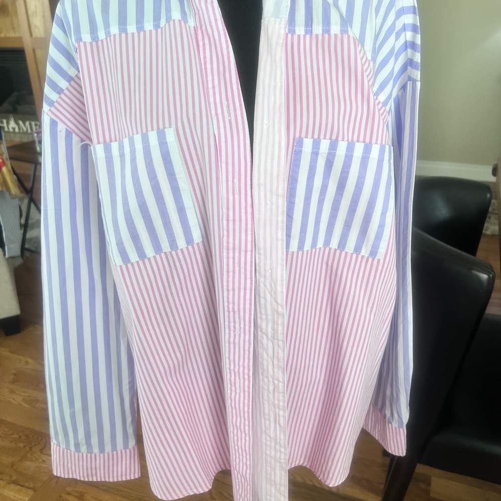 Striped Multicolor Women’s Shirt& Boxer set